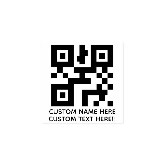 Maak Je Eigen Kleine Aangepaste Logo/QR-Tekst Rubberstempel (Afrduk)