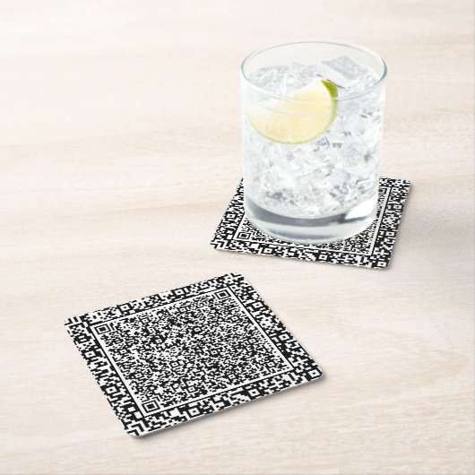 Maak Je Eigen Kleur QR Code Papier Onderzetters (Insitu)