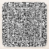 Maak Je Eigen Kleur QR Code Papier Onderzetters (Voorkant)