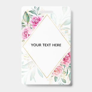 Maak je eigen kleurrijke bloemenrand badge