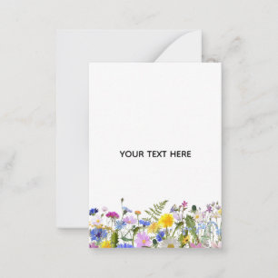 Maak je eigen kleurrijke bloemstuk notitiekaartje