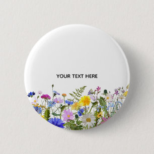 Maak je eigen kleurrijke bloemstuk ronde button 5,7 cm