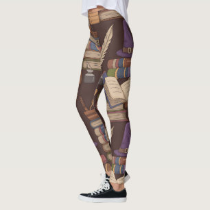 Maak Je Eigen Kleurrijke Heksen Schoolbenodigdhede Leggings