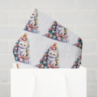 Maak Je Eigen Kleurrijke Kerstboom Knuffel Kat Tissuepapier