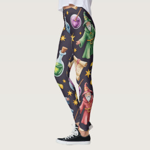 Maak Je Eigen Kleurrijke Tovenaarspotionsrollen Leggings