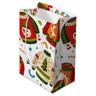 Maak Je Eigen Kleurrijke Xmas Truien Patroon Medium Cadeauzakje