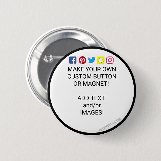 Maak je eigen knop! ronde button 5,7 cm (Voorkant /achterkant)