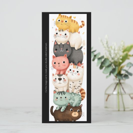 Maak Je Eigen Knuffel Kitten Stapel Bladwijzerkaar (Staand voorkant)