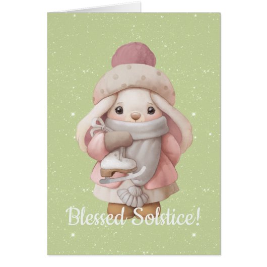 Maak Je Eigen Knuffel Konijn Winterzonnewende Yule (Voorkant)