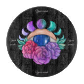 Maak Je Eigen Knuffel Magic Eye, Maan & Rozen Snijplank (Voorkant)
