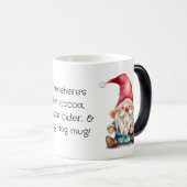 Maak Je Eigen Knuffel Rode Kerst Gnome Magische Mok (Voorkant rechts)