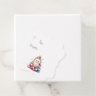 Maak Je Eigen Knuffel Witte Kat Kerstboom Bedankjes Labels