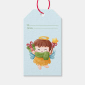 Maak Je Eigen Knuffelachtige Kerstengel Cadeaulabel (Voorkant)