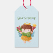 Maak Je Eigen Knuffelachtige Kerstengel Cadeaulabel (Achterkant)