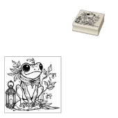 Maak Je Eigen Knuffelige Bloem Fee Kikker Rubberstempel (Gestempeld)