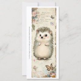 Maak Je Eigen Knuffelige Egel Bookmark Card