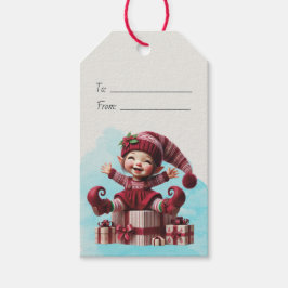 Maak Je Eigen Knuffige Vintage Kerstkabouter Cadeaulabel