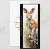 Maak Je Eigen Knuffige Wilde Kangoeroe Boekmerkkaa (Voorkant / Achterkant)