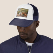 Maak je eigen koffie voor het tuinieren trucker pet (In situ)