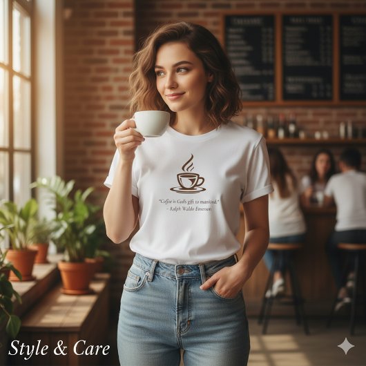 Maak je eigen koffie zin vrouwen shirt
