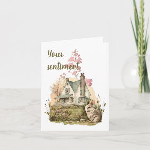 Maak Je Eigen Konijnenhuis & Wilde Bloemen Kaart