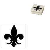 Maak je eigen koninklijke Fleur de Lis Rubberstempel (Gestempeld)