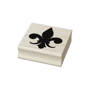 Maak je eigen koninklijke Fleur de Lis Rubberstempel