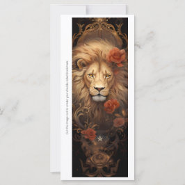 Maak je eigen Koninklijke Leeuw Rozen Bookmark Kaa