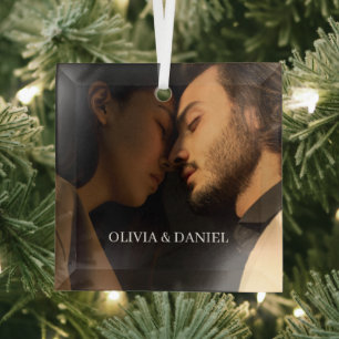 Maak Je Eigen Koppel Fotocadeau Glas Ornament