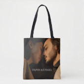 Maak Je Eigen Koppel Fotocadeau Tote Bag (Voorkant)