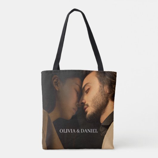 Maak Je Eigen Koppel Fotocadeau Tote Bag (Achterkant)