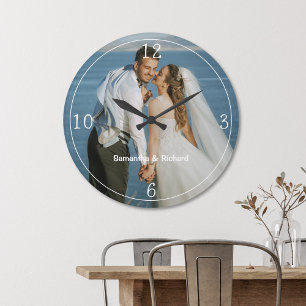 Maak je eigen koppelnaam trouwfoto    grote klok