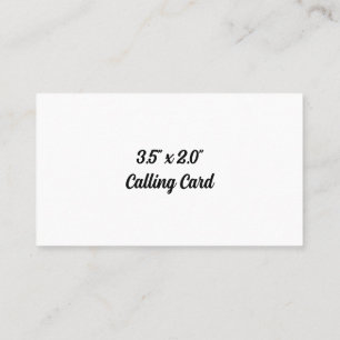 Maak Je Eigen Krachtige 3.5" x 2.5" Visitekaartje Contactkaartje