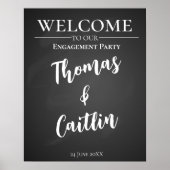 Maak je eigen krijtbord feestbord poster (Voorkant)