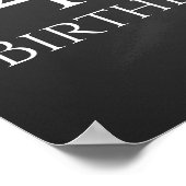 Maak je eigen krijtbord Verjaardagspartij bord Poster (Hoek)