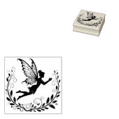 Maak Je Eigen Krullende Wingerdfee Rubberstempel (Gestempeld)
