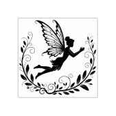 Maak Je Eigen Krullende Wingerdfee Rubberstempel (Afrduk)