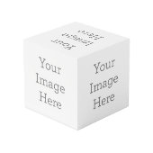 Gepersonaliseerde 10,2 cm fotokubus (Achter hoekig)
