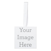 Gepersonaliseerde Houten Kubus Ornament (Voorkant)