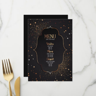 Maak Je Eigen Kunstzinnige Art Deco Omlijste Sterr Menu