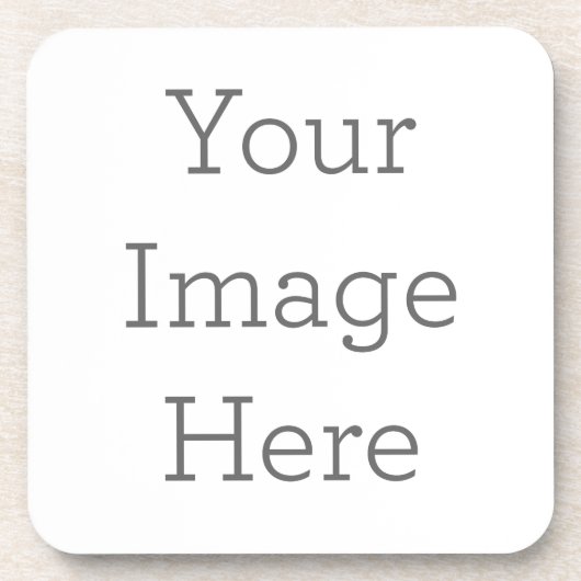 Onderzetter van hard plastic met kurken onderzijde - set van 6 (Voorkant)