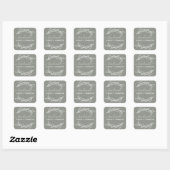 Maak Je Eigen Laurierbladeren Vierkante Sticker (Vel)