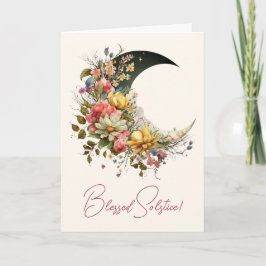 Maak Je Eigen Lente Bloemige Halvemaan Feestdagen Kaart
