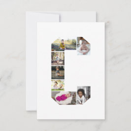 Maak Je Eigen Letter C Foto Collage Kaart