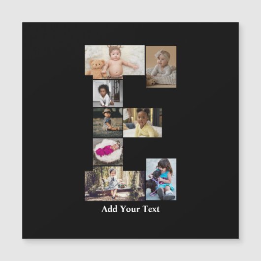 Maak Je Eigen Letter E Foto Collage (Voorkant)