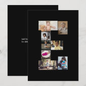 Maak je eigen letter E foto collage Feestdagenkaart (Voorkant / Achterkant)