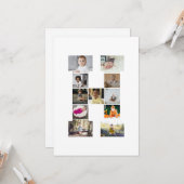 Maak Je Eigen Letter H Foto Collage Kaart (Voorkant / Achterkant in situ)