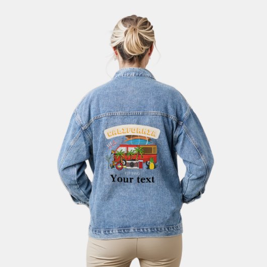 Maak je eigen leuke grafische voorstelling voor ee denim jacket (Model)