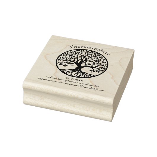 Maak Je Eigen Levensboom Embleem Rubberstempel (Stempel)