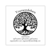 Maak Je Eigen Levensboom Embleem Rubberstempel (Afrduk)